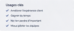 Usages clés de l'IA pour la téléphonie d'entreprise : expérience client, gain de temps, traçabilité et pilotage